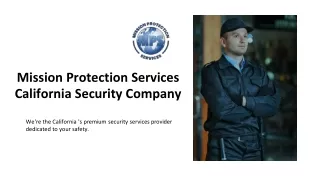 Mission  protection security PDF