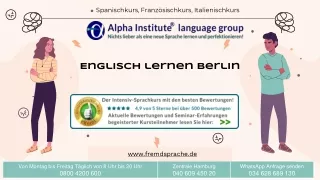 Englisch lernen berlin - Alpha Institute
