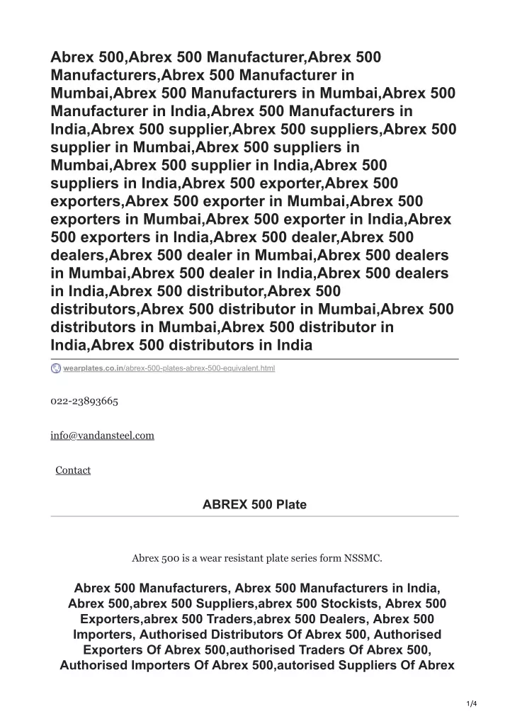 abrex 500 abrex 500 manufacturer abrex