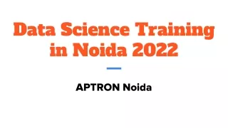 data science training in noida 2022