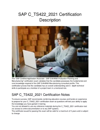sap c ts422 2021 certification description