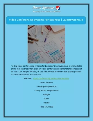 Video Conferencing Systems For Business | Questsystems.ie