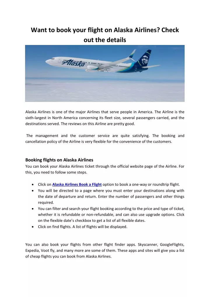 want to book your flight on alaska airlines check