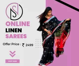 Online Linen Sarees | Nayab Stores