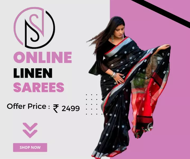 online linen sarees