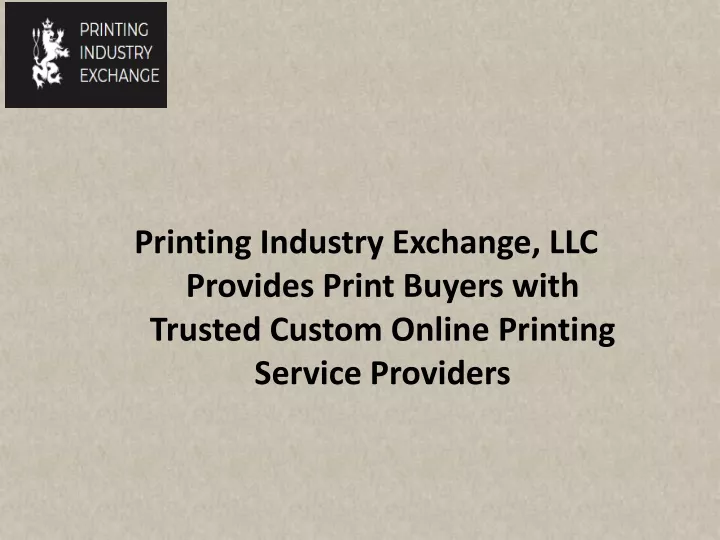printing industry exchange llc provides print