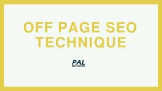 off page seo technique