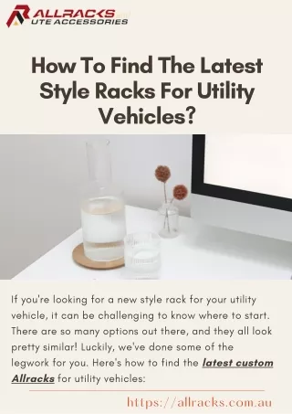 How To Find The Latest Style Racks For Utility Vehicles