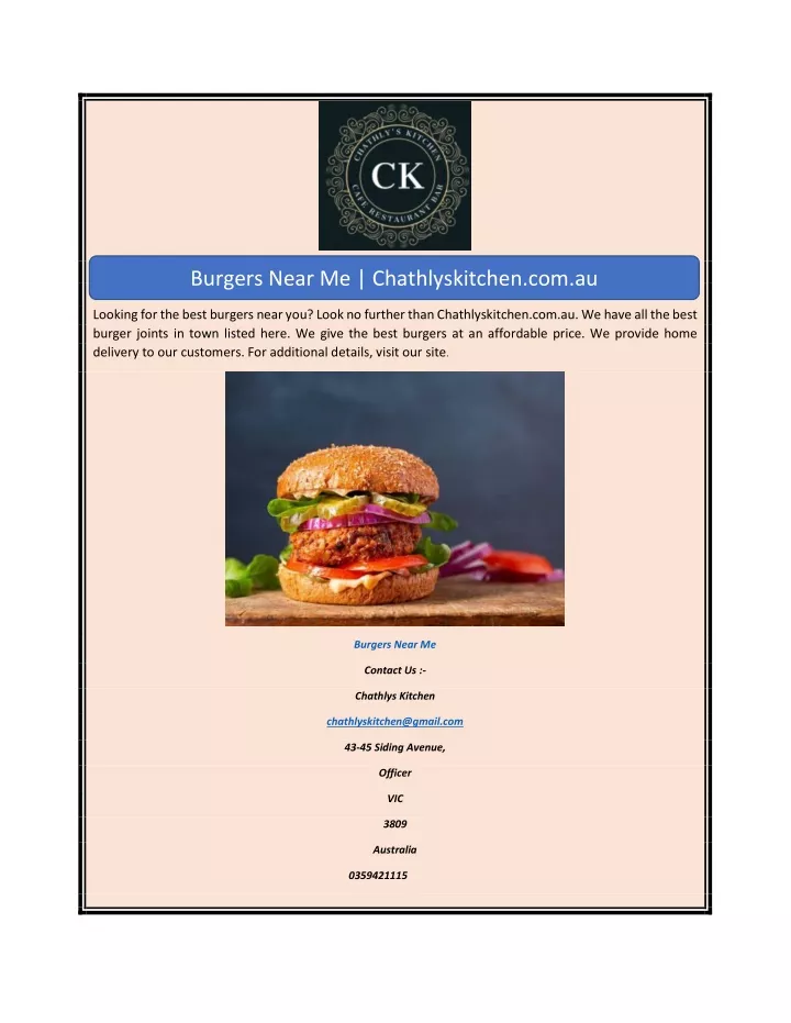 burgers near me chathlyskitchen com au