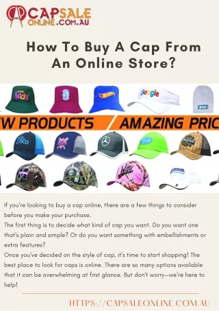 How To Buy A Cap From An Online Store