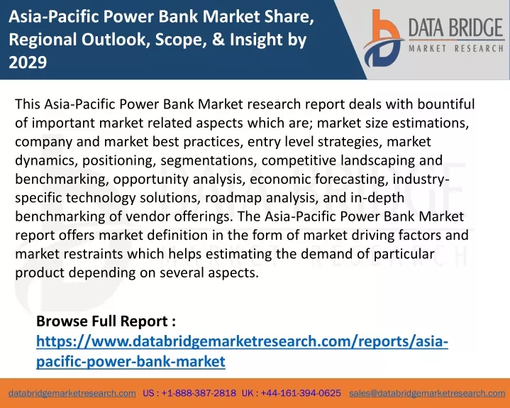asia pacific power bank market share regional