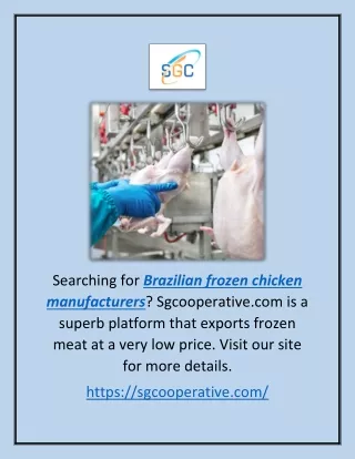 Brazilian Frozen Chicken Manufacturers | Sgcooperative.com