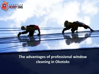 The advantages of professional window cleaning in Okotoks