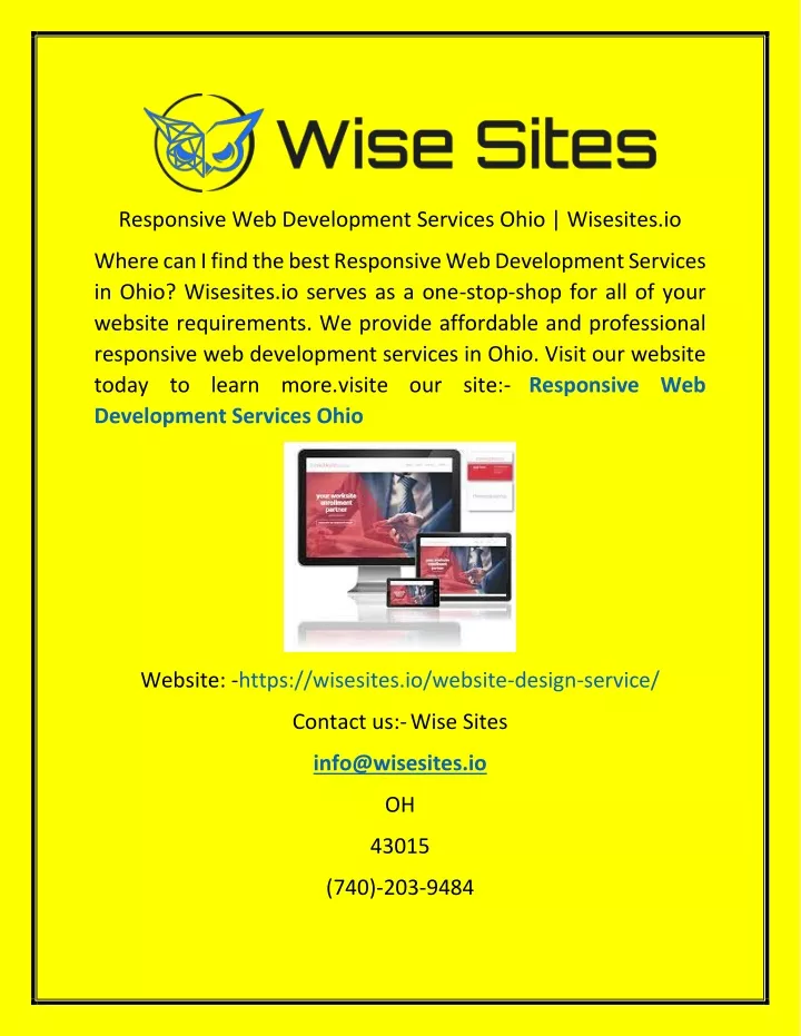 responsive web development services ohio