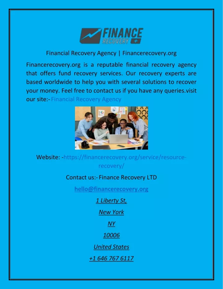 financial recovery agency financerecovery org
