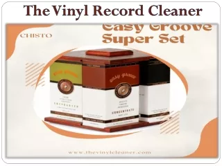 The Vinyl Record Cleaner