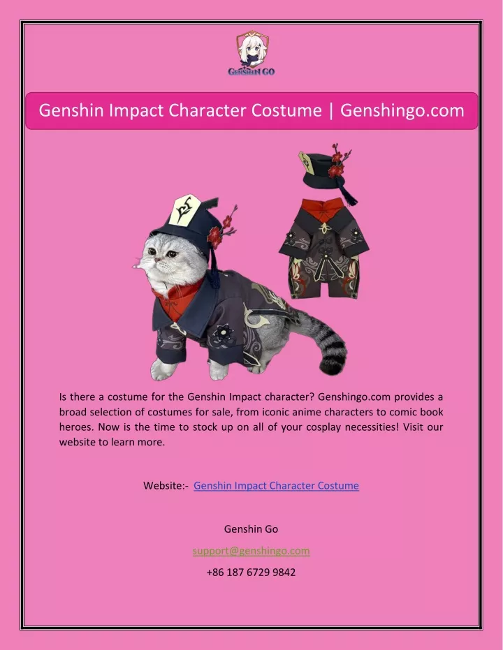 genshin impact character costume genshingo com