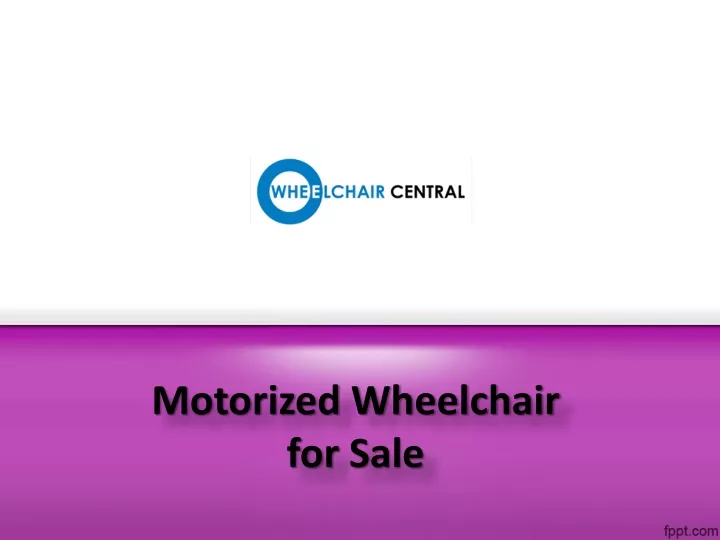 motorized wheelchair for sale