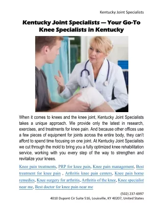 Knee pain home remedies.Doc