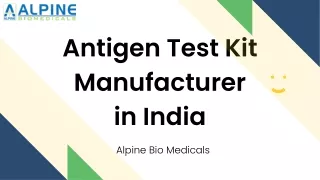 Antigen Test Kit Manufacturer in India