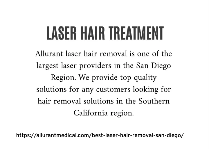 laser hair treatment allurant laser hair removal
