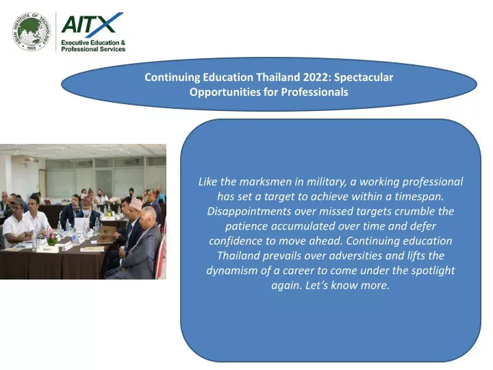 continuing education thailand 2022 spectacular