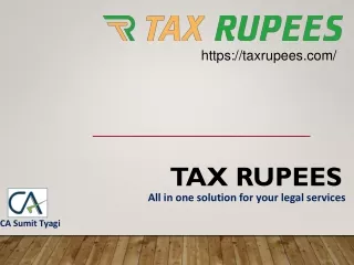 Tax Rupees