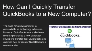 how can i quickly transfer quickbooks