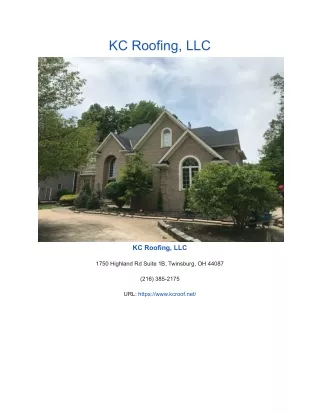 kc roofing llc