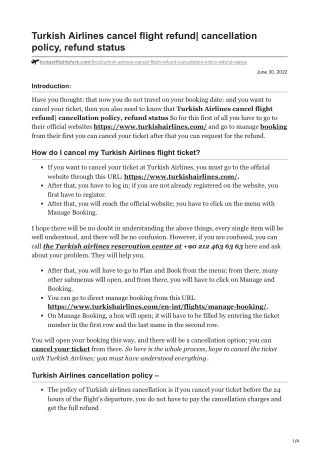 turkish airlines cancel flight refund