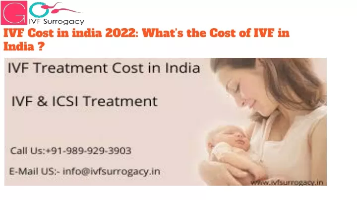 ivf cost in india 2022 what s the cost of ivf in india