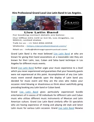 Live Latin Band