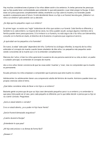 Lista de planificación y verificacion funeraria para cubrir todos los detalles