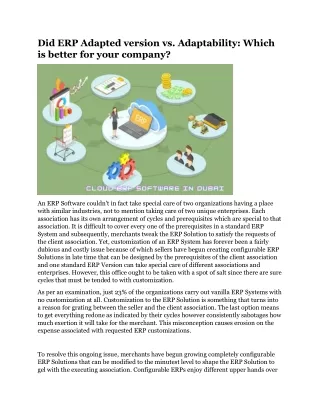 did erp adapted version vs adaptability which