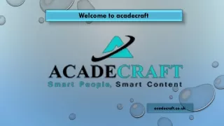 welcome to acadecraft