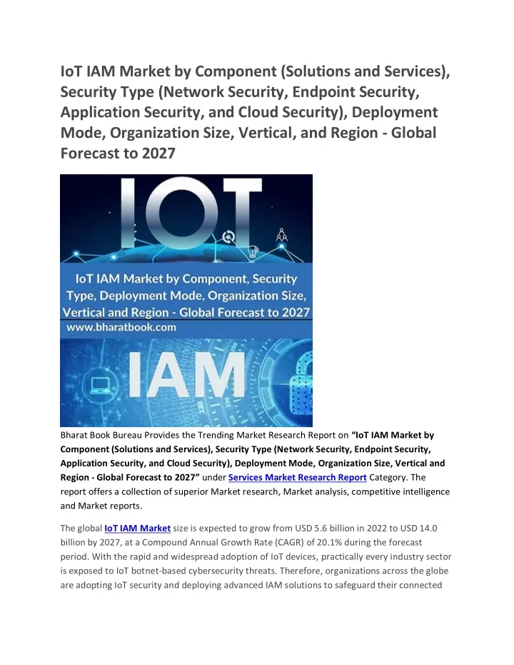 iot iam market by component solutions