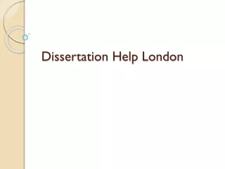 dissertation help london