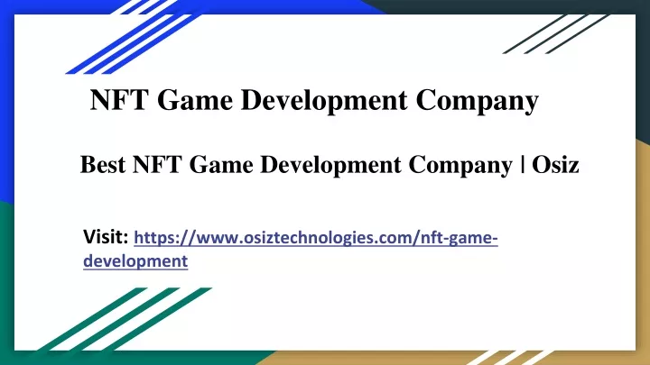 best nft game development company osiz