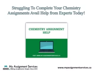 struggling to complete your chemistry assignments