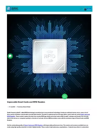 impeccable smart cards and rfid readers