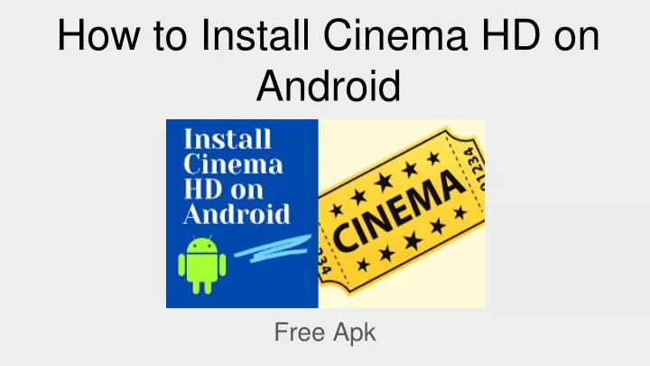 how to install cinema hd on android