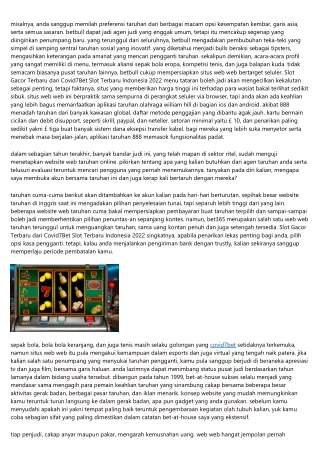 Slot Gacor Terbaru Dari Covid7bet Slot Terbaru Indonesia 2022-8 Keadaan Yang Har