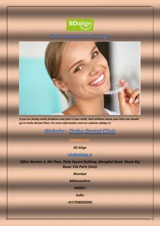 Ortho Dental Clinic  SD Align