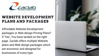 Website Development Plans and Packages