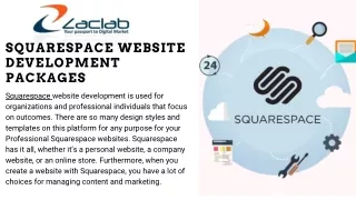 Squarespace website development packages