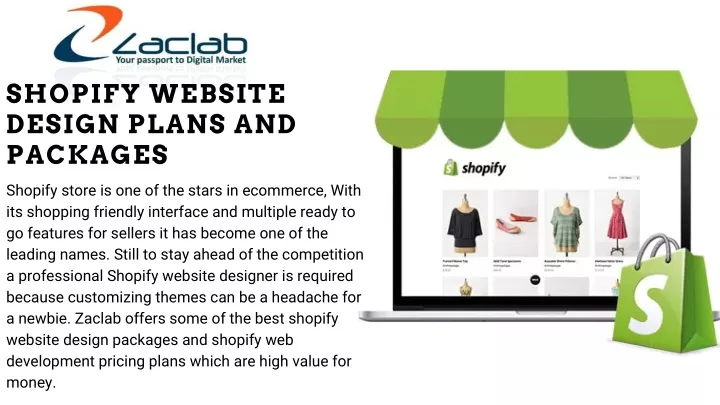 shopify website design plans and packages