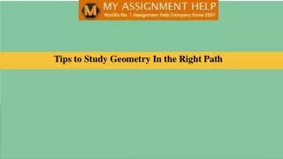 Tips to Study Geometry In the Right Path
