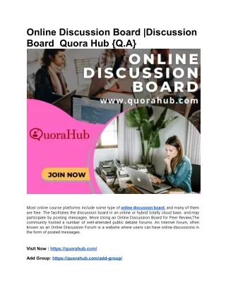 online discussion board discussion board quora