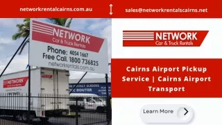 Cairns Airport Pickup Service |  Cairns Airport Transport