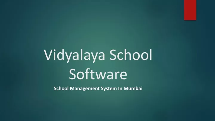 vidyalaya school software